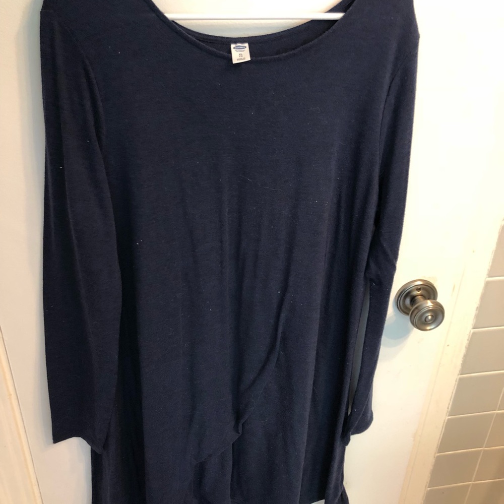 Navy blue sweater dress
